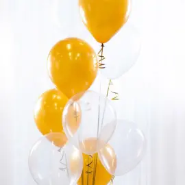 Ilmapallokimppu Kulta ja Läpinäkyvä