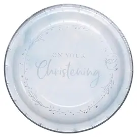 Pahvilautaset On Your Christening Vaaleansininen