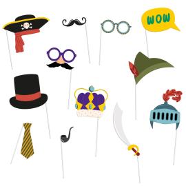 Valokuvausrekvisiitta Naamiaisiin 12 kpl