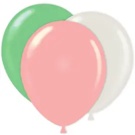 Ilmapallot Pastelli Kombo Vaaleanpinkki/Vihreä/Valkoinen