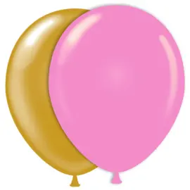 Ilmapallot Metallic Pinkki ja Kulta 10-pakkaus