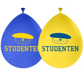 Ylioppilasilmapallot Studenten Sinikeltainen