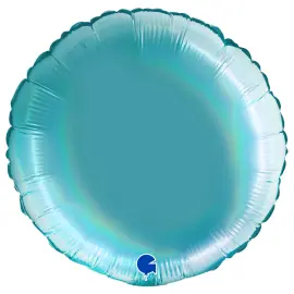 Suuri Pyöreä Folioilmapallo Holografinen Platina Tenerife Sea