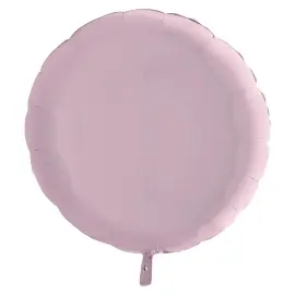 Iso Pyöreä Folioilmapallo Pastellipinkki