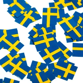 Ruotsin Lippu P&ouml;yt&auml;konfetti 150 kpl