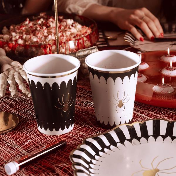 Pahvimukit Kultaiset Hämähäkit 6-kpl