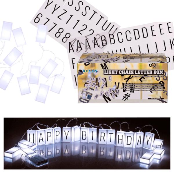 LED-valosarja Kirjaimilla