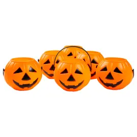 Halloweenkurpitsat Mini Ämpärit 6 kpl