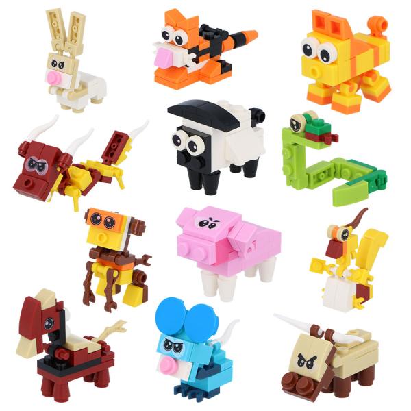 3D-rakennussarja Vuosi Eläin