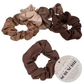 Scrunchie-hiuslenkki Ruskea