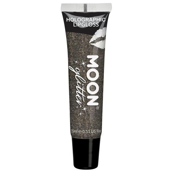 Moon Glitter Holografinen Glitter Huulikiilto Musta