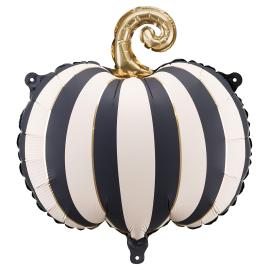 Folioilmapallo Raidallinen Kurpitsa Mustavalkoinen