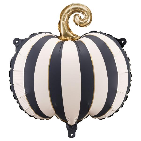 Folioilmapallo Raidallinen Kurpitsa Mustavalkoinen