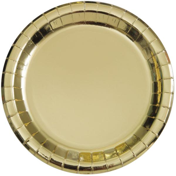 Pahvilautaset Kulta Metallic