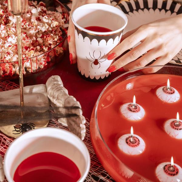 Pahvimukit Kultaiset Hämähäkit 6-kpl