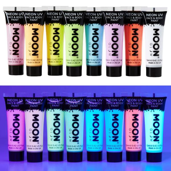 Moon Glow Pastelli Neon UV Vartalo- & Kasvomaali