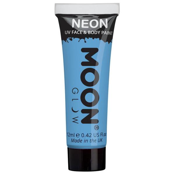 Moon Glow Pastelli Neon UV Vartalo- & Kasvomaali Pastelli Sininen