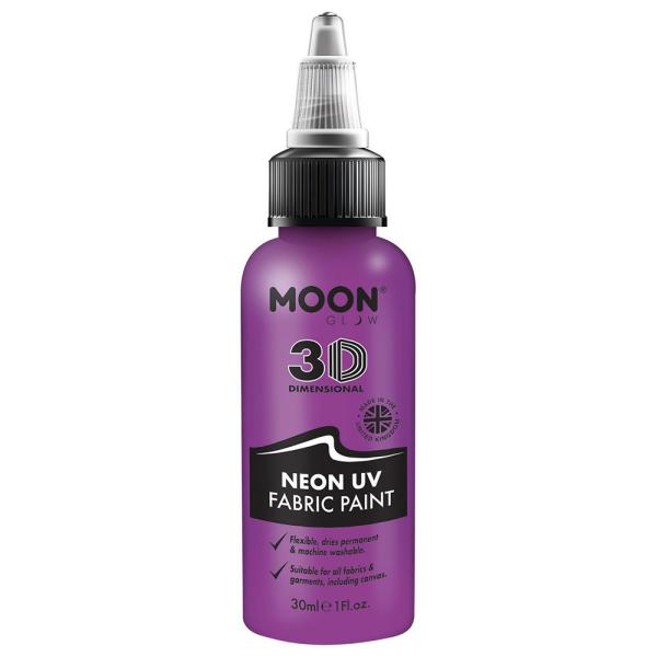 Moon Glow Neon UV Tekstiiliväri Violetti 30 ml