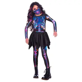 Neon Skeleton Girl Asu Lasten
