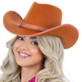 Cowboyhattu Oranssinruskea