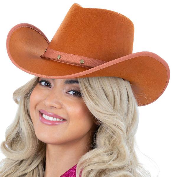 Cowboyhattu Oranssinruskea