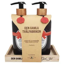 Joulusetti Den Gamla Tv&aring;lfabriken Saippua & Rasva Karpalo