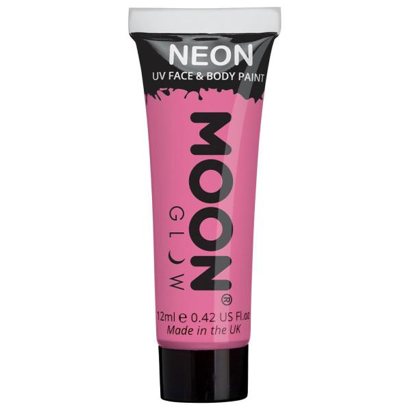 Moon Glow Pastelli Neon UV Vartalo- & Kasvomaali Pastelli Vaaleanpunainen