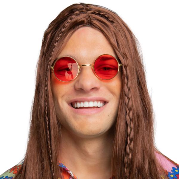 Pyöreät Silmälasit Hippi Punaiset
