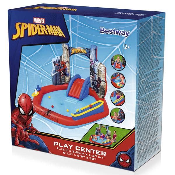 Puhallettava Lasten Uima-allas Spiderman Park