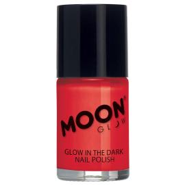 Moon Glow Pimeässä hohtava Kynsilakka Punainen
