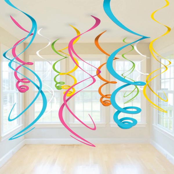 Värikkäät Riippuvat Swirls-koristeet