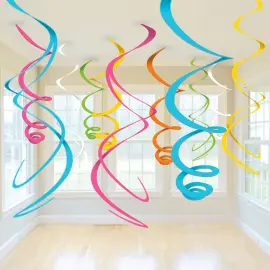 Värikkäät Riippuvat Swirls-koristeet