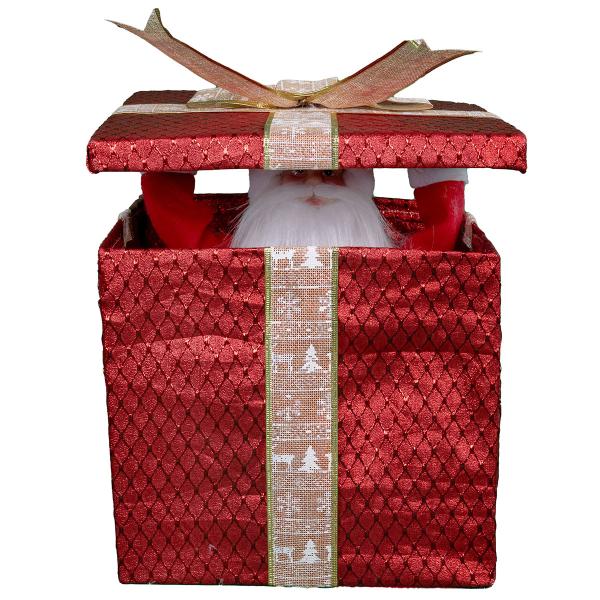 Animoidulla Joulupukilla Varustettu Lahjarasia