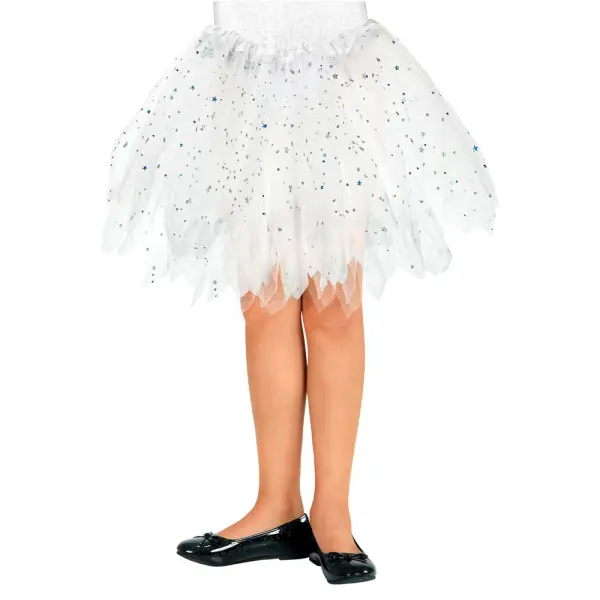 Valkoinen Glitter Tyllihame Lapset