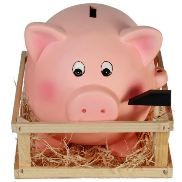 Säästöpossu Vasaralla 22 x 17,5 cm