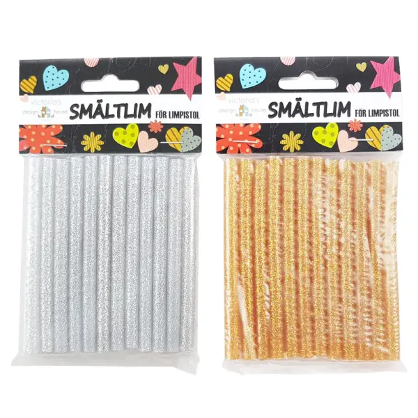 Liimatangot Liimapistooliin 7mm Glitter