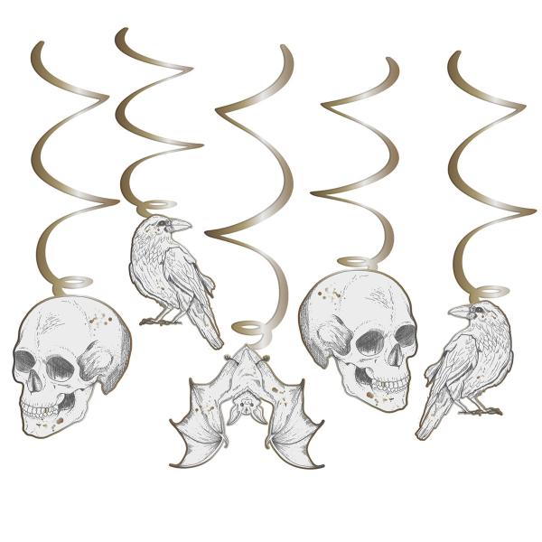 Roikkuvat Halloween Swirls 6-kpl