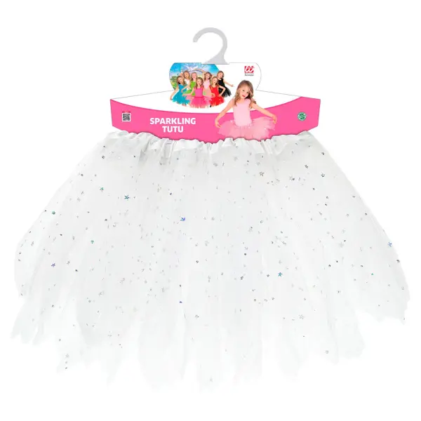 Valkoinen Glitter Tyllihame Lapset