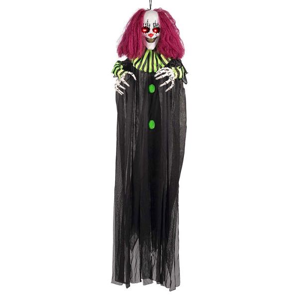 Iso Riippuva Pelottava Clown Äänellä ja Valolla
