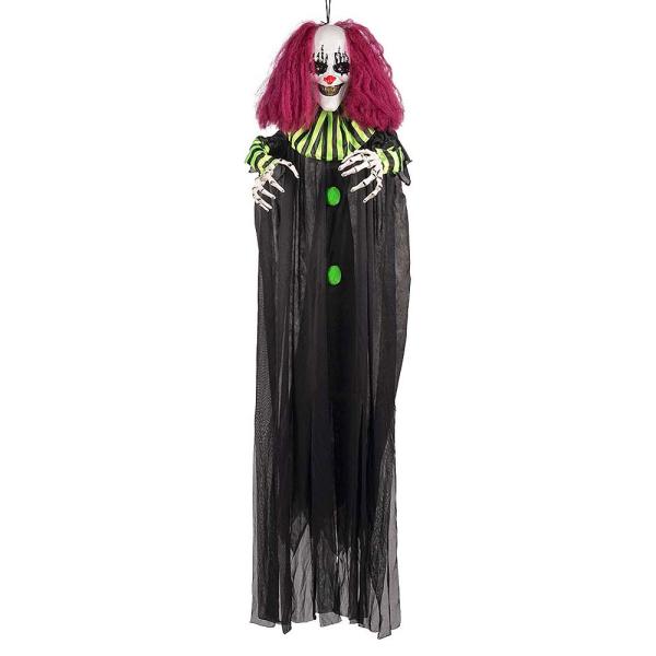 Iso Riippuva Pelottava Clown Äänellä ja Valolla