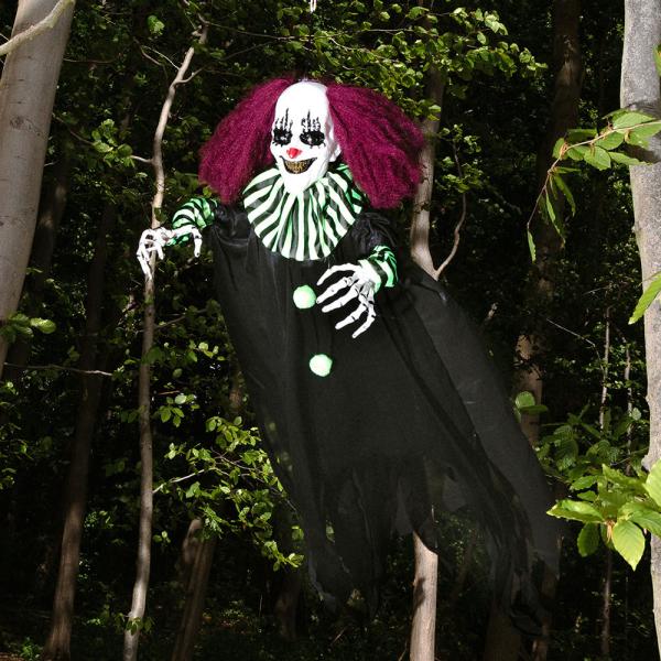 Iso Riippuva Pelottava Clown Äänellä ja Valolla