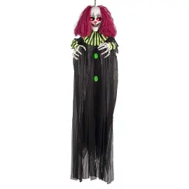 Iso Riippuva Pelottava Clown &Auml;&auml;nell&auml; ja Valolla