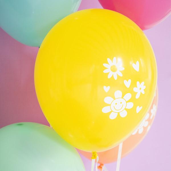 Lateksiilmapallot Happy Birthday Boho Girlz 6 kpl