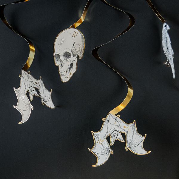 Roikkuvat Halloween Swirls 6-kpl