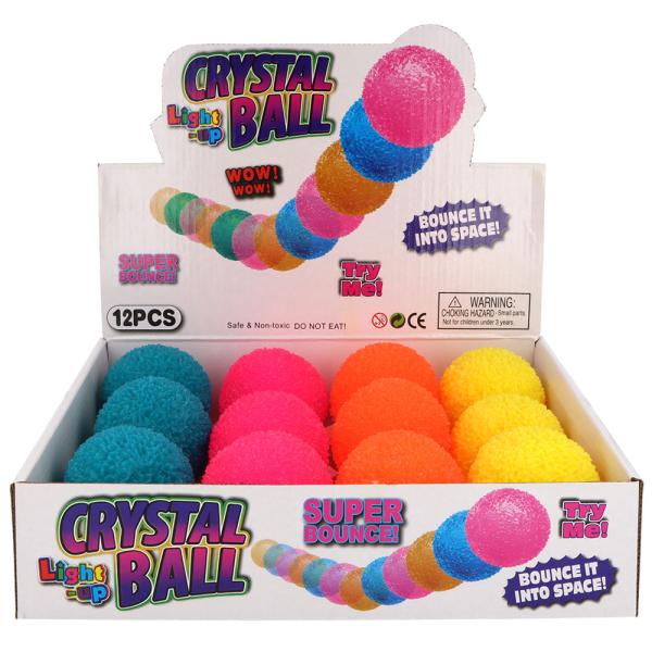 Kristalli Pomppupallo LED-valolla