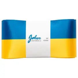 Silkkinauha Leve&auml; Sininen & Keltainen 3m