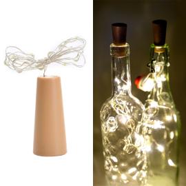 Pullonkorkki LED-valoketjulla