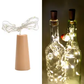 Pullonkorkki LED-valoketjulla