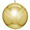 Pallonmuotoinen Folioilmapallo Metallic Kulta 3 kpl