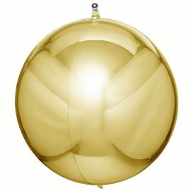 Pallonmuotoinen Folioilmapallo Metallic Kulta 3 kpl